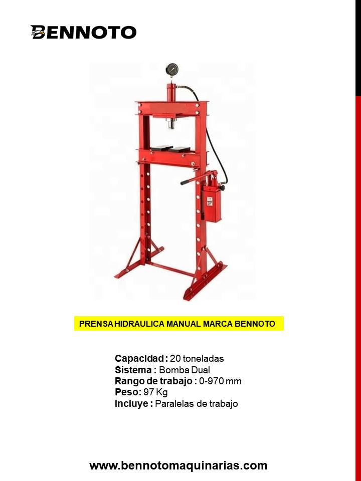 trq 806 Prensa hidraulica de taller marca LEMPCO 